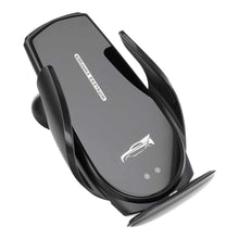 Заредете изображение във визуализатора на галерията – Car holder with automatic wireless charging to air vent 15w k11 black - TopMag
