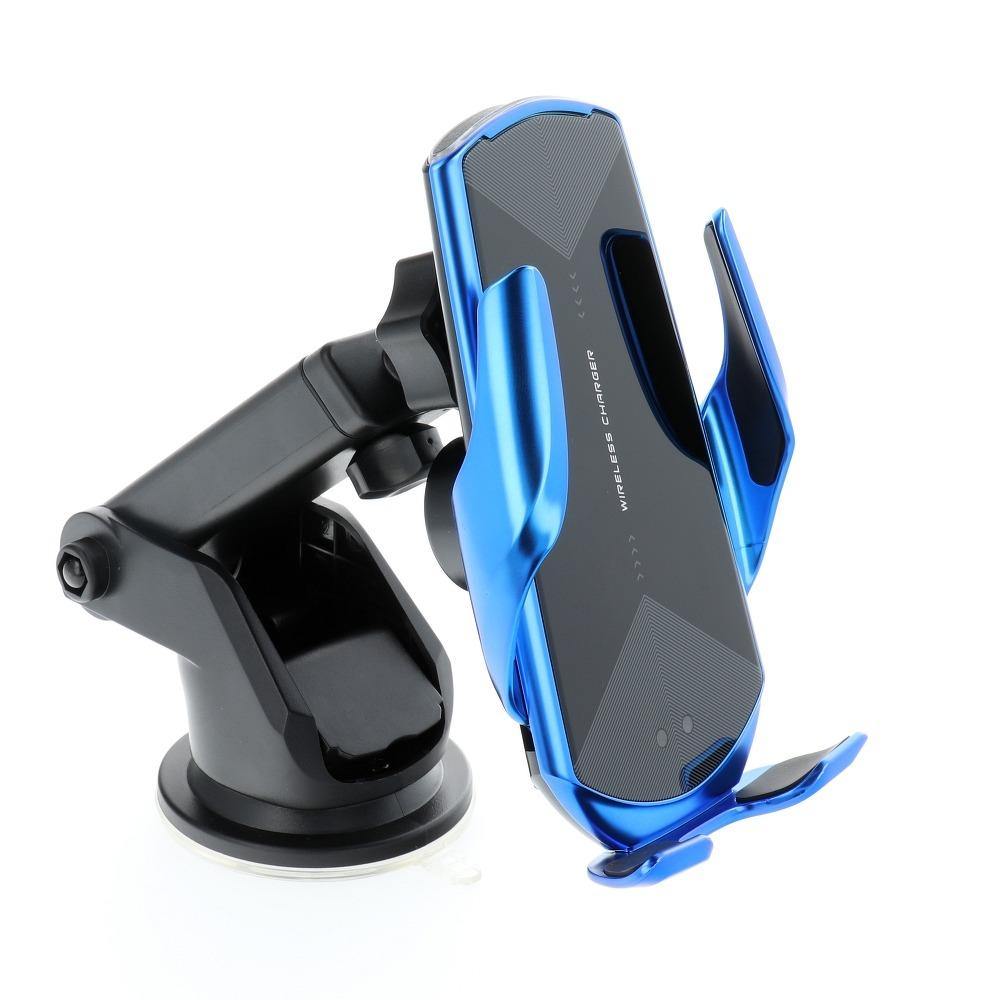 Car holder with wireless charging automatic sensor hs3 15w blue - TopMag