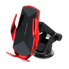 Заредете изображение във визуализатора на галерията – Car holder with wireless charging automatic sensor hs3 15w red - TopMag

