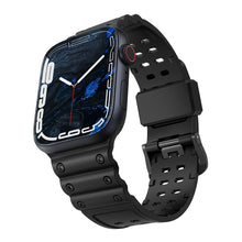 Заредете изображение във визуализатора на галерията – Strap Triple Protection strap for Apple Watch SE, 8, 7, 6, 5, 4, 3, 2, 1 (41, 40, 38 mm) band bracelet black
