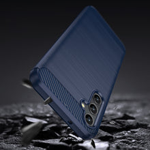 Заредете изображение във визуализатора на галерията – Carbon Case for Samsung Galaxy A14 5G flexible silicone carbon cover blue
