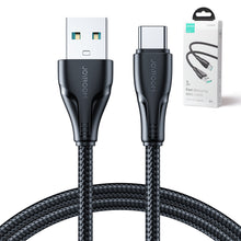 Заредете изображение във визуализатора на галерията – Joyroom USB - USB C 3A cable Surpass Series for fast charging and data transfer 2 m black (S-UC027A11)
