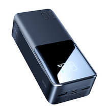 Заредете изображение във визуализатора на галерията – Joyroom power bank 22.5W 30000mAh PD QC3.0 AFC black (JR-QP193)
