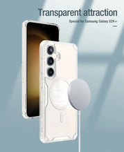 Заредете изображение във визуализатора на галерията – Nillkin Nature Pro armored case with a magnetic ring for Samsung Galaxy S24 - white
