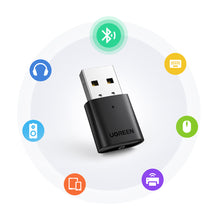 Заредете изображение във визуализатора на галерията – Ugreen Bluetooth 5.0 USB-A adapter black (CM390)
