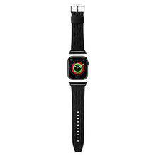 Заредете изображение във визуализатора на галерията – Original Strap KARL LAGERLELD strap Saffiano Monogram  KLAWMSAKLHPK for Apple Watch 38/40/41mm czarny
