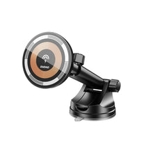 Заредете изображение във визуализатора на галерията – Dudao F12MAX+ cockpit magnetic holder with MagSafe inductive charger - black
