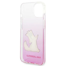 Заредете изображение във визуализатора на галерията – Original faceplate case karl lagerfeld klhcp14mcfnrcpi for iphone 14 plus (choupette eat / pink)
