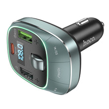 Заредете изображение във визуализатора на галерията – HOCO car transmitter FM with car charger USB QC 3.0 + Type C PD 45W Pole E76 star space
