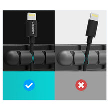 Заредете изображение във визуализатора на галерията – Ugreen self-adhesive cable organizer black (LP114)

