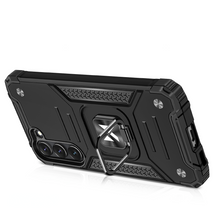 Заредете изображение във визуализатора на галерията – Wozinsky Ring Armor case for Samsung Galaxy S23 armored cover magnetic holder ring black
