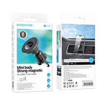 Заредете изображение във визуализатора на галерията – Borofone Car holder BH90 Ring magnetic to air vent black
