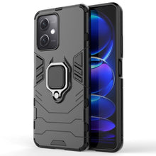 Заредете изображение във визуализатора на галерията – Ring Armor Case for Xiaomi Redmi Note 12 5G / Poco X5 5G Armor Cover Magnetic Holder Ring Black
