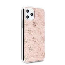 Заредете изображение във визуализатора на галерията – Guess GUHCN58PCU4GLPI iPhone 11 Pro różowy/pink hard case 4G Glitter
