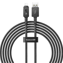 Заредете изображение във визуализатора на галерията – USB cable - Lightning Baseus Unbreakable 2.4A 480Mbps 2m - black
