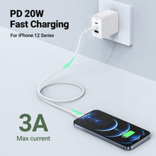 Заредете изображение във визуализатора на галерията – Acefast cable type c to lightning 8-pin mfi 3a pd30w c3-01 1,2m white

