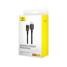 Заредете изображение във визуализатора на галерията – USB cable - Lightning Baseus Unbreakable 2.4A 480Mbps 2m - black
