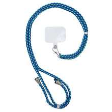 Заредете изображение във визуализатора на галерията – A stylish cord lanyard with an inlay for the key phone, pattern 8
