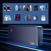 Заредете изображение във визуализатора на галерията – Joyroom power bank 30000mAh Dazzling Series 12W black (JR-T018)
