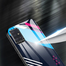 Заредете изображение във визуализатора на галерията – Color Glass Case Durable Cover with Tempered Glass Back and camera cover Samsung Galaxy A51 pattern 1
