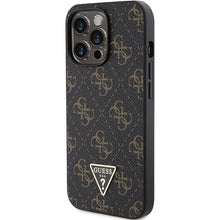 Заредете изображение във визуализатора на галерията – Original Case GUESS hardcase 4G Triangle Metal Logo GUHCP15XPG4GPK for Iphone 15 Pro Max black
