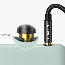 Заредете изображение във визуализатора на галерията – Ugreen audio cable AUX straight minijack 3.5 mm 1m black (AV112)
