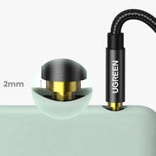 Заредете изображение във визуализатора на галерията – Ugreen audio cable AUX straight minijack 3.5 mm 0.5 m blue (AV112)

