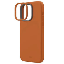 Заредете изображение във визуализатора на галерията – Uniq Lino Hue iPhone 15 Pro Max 6.7" case Magclick Charging orange/sunset orange
