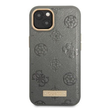 Заредете изображение във визуализатора на галерията – Guess GUHMP13MSAPSTG iPhone 13 6.1" grey/grey hardcase Peony Logo Plate MagSafe
