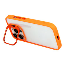Заредете изображение във визуализатора на галерията – Tel Protect Kickstand case + camera glass (lens) for Iphone 11 Pro Max orange
