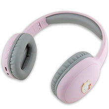 Заредете изображение във визуализатора на галерията – Hello Kitty Metal Logo Bluetooth on-ear headphones - pink
