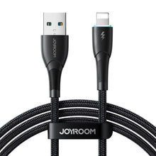 Заредете изображение във визуализатора на галерията – Joyroom Starry Series SA32-AL3 3A USB-A / Lightning cable 1m - black
