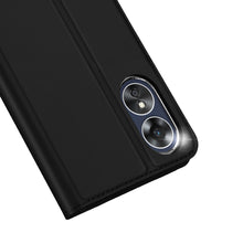 Заредете изображение във визуализатора на галерията – Dux Ducis Skin Pro case for Oppo A17 cover with flip card wallet stand black
