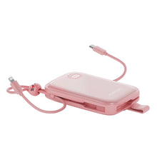 Заредете изображение във визуализатора на галерията – Powerbank Joyroom JR-L008 Plus Cutie Series 22.5W 20000mAh with stand + USB-A - USB-C cable - pink
