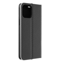 Заредете изображение във визуализатора на галерията – Forcell Luna carbon калъф тип книга - iphone 14 plus ( 6.7 ) черен - TopMag
