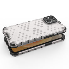 Заредете изображение във визуализатора на галерията – Honeycomb case for iPhone 14 Plus armored hybrid cover transparent
