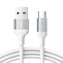 Заредете изображение във визуализатора на галерията – Joyroom USB cable - micro USB 2.4A for fast charging and data transfer 2 m white (S-UM018A10)
