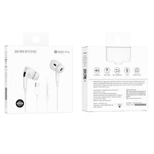 Заредете изображение във визуализатора на галерията – Borofone Earphones BM80 Pro Elegant with microphone Type C (DAC) white
