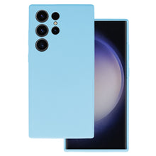Заредете изображение във визуализатора на галерията – Silicone Lite Case for Samsung Galaxy S23 Ultra light blue
