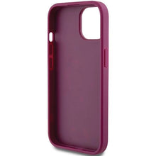 Заредете изображение във визуализатора на галерията – Guess Glitter Script Big 4G case for iPhone 15 - purple
