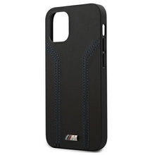 Заредете изображение във визуализатора на галерията – Etui BMW BMHCP12SDLBK iPhone 12 mini 5,4" czarny/black hardcase M Collection Blue Lines
