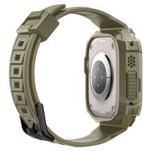 Заредете изображение във визуализатора на галерията – Futerał SPIGEN Rugged Armor ”PRO” do Apple Watch ULTRA (49 MM) vintage khaki
