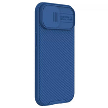 Заредете изображение във визуализатора на галерията – Nillkin CamShield Pro PC+TPU Case for Iphone 15 blue
