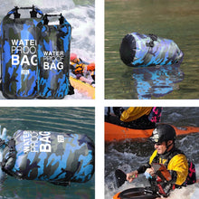 Заредете изображение във визуализатора на галерията – Waterproof Dry Bag Type 1 20L blue camouflage
