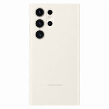 Заредете изображение във визуализатора на галерията – Samsung Smart View Wallet Case for Samsung Galaxy S23 Ultra Cover with Smart Flip Window Card Wallet Cream (EF-ZS918CUEGWW)
