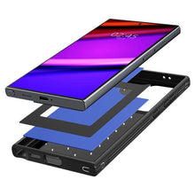 Заредете изображение във визуализатора на галерията – Spigen Cryo Armor case for Samsung Galaxy S24 Ultra - black and blue
