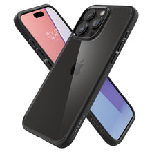 Заредете изображение във визуализатора на галерията – Spigen Crystal Hybrid, matte black - iPhone 15 Pro Max
