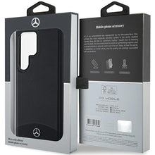 Заредете изображение във визуализатора на галерията – Original Case - hardcase Leather Textured &amp; Plain MagSafe MEHMS24L23RBARK for Samsung Galaxy S24 Ultra Black
