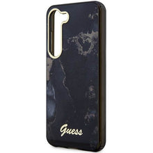 Заредете изображение във визуализатора на галерията – Guess GUHCS23SHTMRSK S23 S911 black/black hardcase Golden Marble Collection
