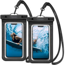 Заредете изображение във визуализатора на галерията – Spigen a601 universal waterproof case 2-pack black - TopMag
